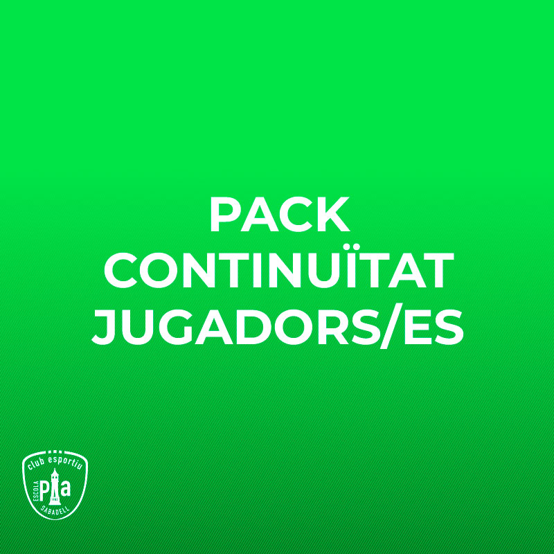 Pack Jugador/a Continuïtat Escola Pia Sabadell
