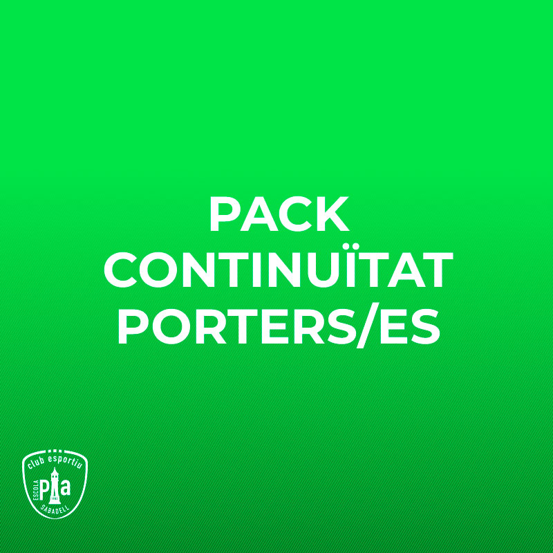Pack Porter/a Continuïtat Escola Pia Sabadell